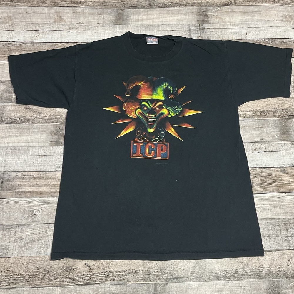 Insane Clown Posse Shirt Size Large Black Vintage 2000s Juggalo Band Tee Milenko